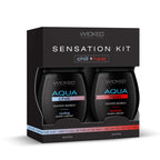 Wicked Sensation Kit  Warming & Cooling Water Based Lubricants  2 Pack Of 120ml Bottles Wicked