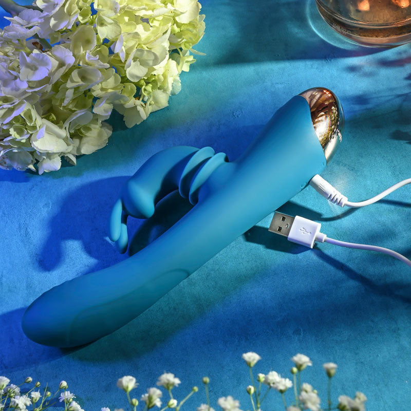 Adam & Eve SHIMMY & SHAKE VELVET RABBIT USB Rechargeable Rabbit Vibrator 22.4cm Adam & Eve