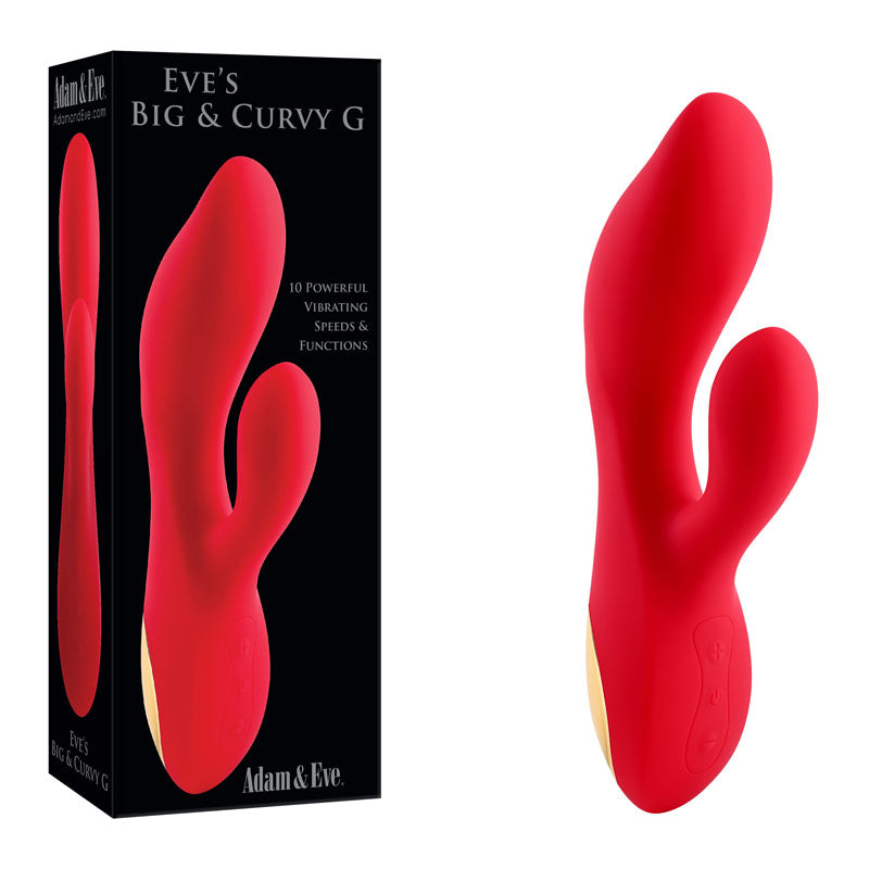 Adam & Eve EVE'S BIG AND CURVY G USB Rechargeable Rabbit Vibrator 19.8cm Adam & Eve