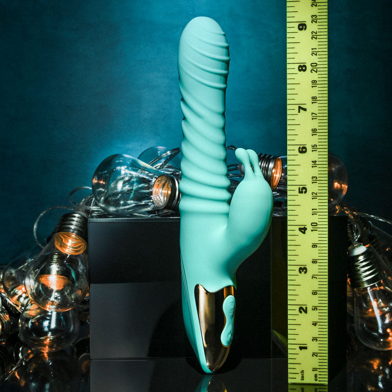 Adam & Eve HEAT ME UP Warming Rabbit Thruster USB Rechargeable Warming Rabbit Vibrator 23.6cm Adam & Eve