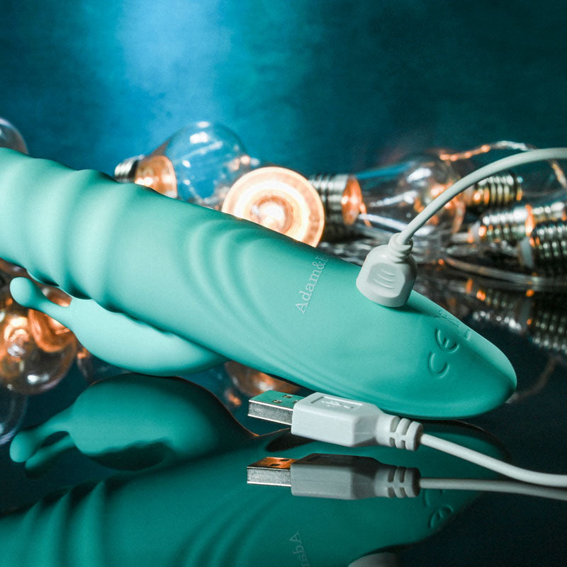 Adam & Eve HEAT ME UP Warming Rabbit Thruster USB Rechargeable Warming Rabbit Vibrator 23.6cm Adam & Eve