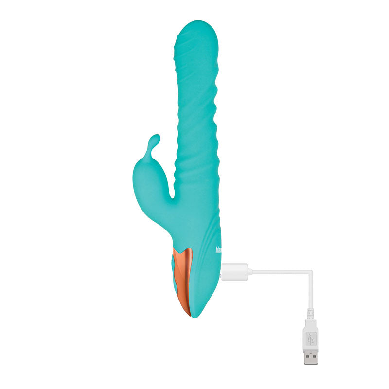Adam & Eve HEAT ME UP Warming Rabbit Thruster USB Rechargeable Warming Rabbit Vibrator 23.6cm Adam & Eve