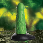 XR Brands Creature Cocks Radioactive Reptile Thick Scaly Silicone Dildo 19cm Green XR Brands