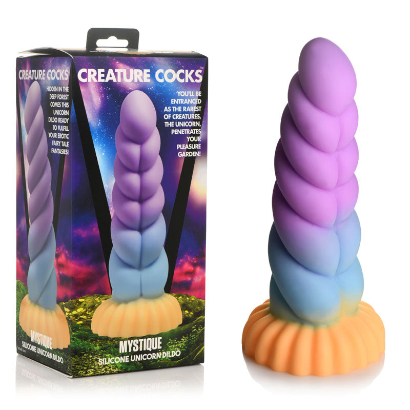 XR Brands Creature Cocks Mystique Silicone Unicorn Fantasy Dildo 21 cm XR Brands