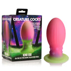 Creature Cocks Xeno Egg Glow in Dark Fantasy Butt Plug Large XR Brands