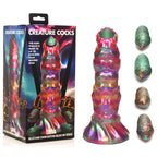 XR Brands Creature Cocks Larva Silicone Fantasy Dildo With Eggs 22.9cm XR Brands