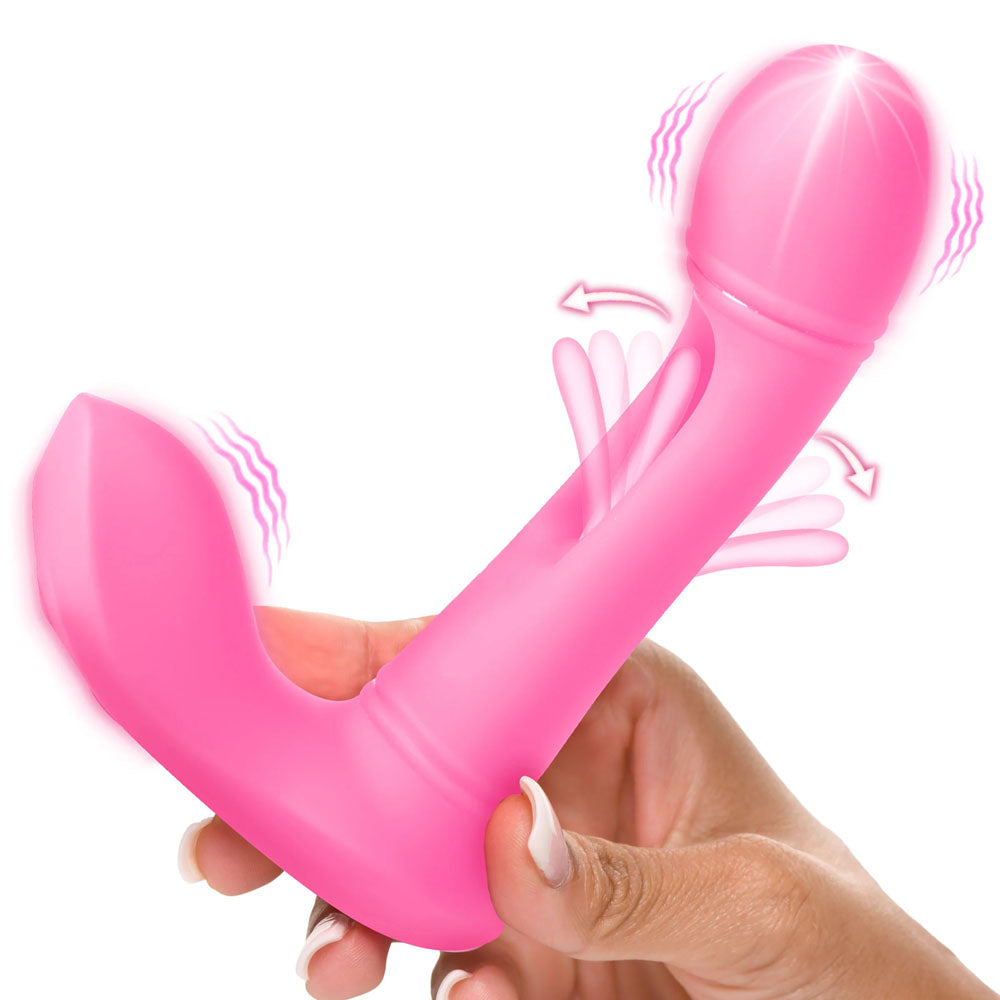 Inmi Flickers G Flick Flicking G Spot USB Rechargeable Flicking Vibrator With Remote 15cm XR Brands