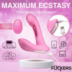 Inmi Flickers G Flick Flicking G Spot USB Rechargeable Flicking Vibrator With Remote 15cm XR Brands