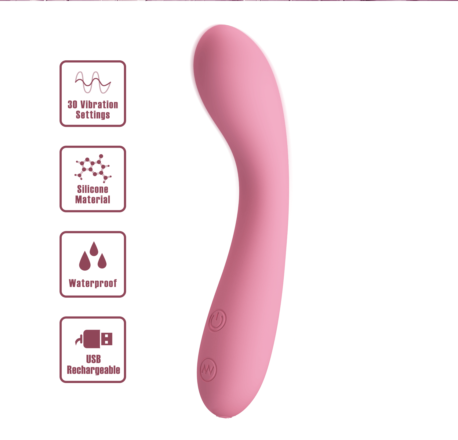 Party Up JOHN Flexible Vibe USB Rechargeable Vibrator 16cm Party Up
