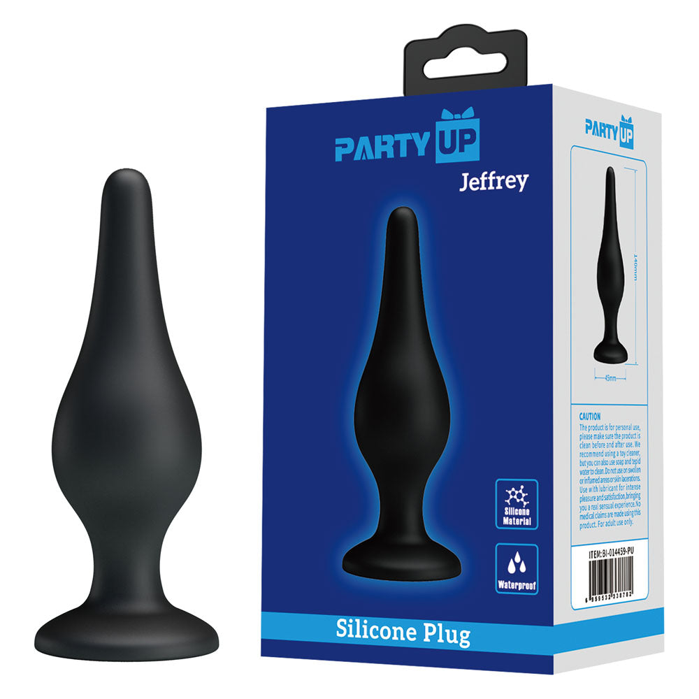 Party Up JEFFREY Butt Plug 14cm Black