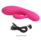 Party Up CLARE Flexible Vibe USB Rechargeable Rabbit Vibrator 16.9cm Party Up