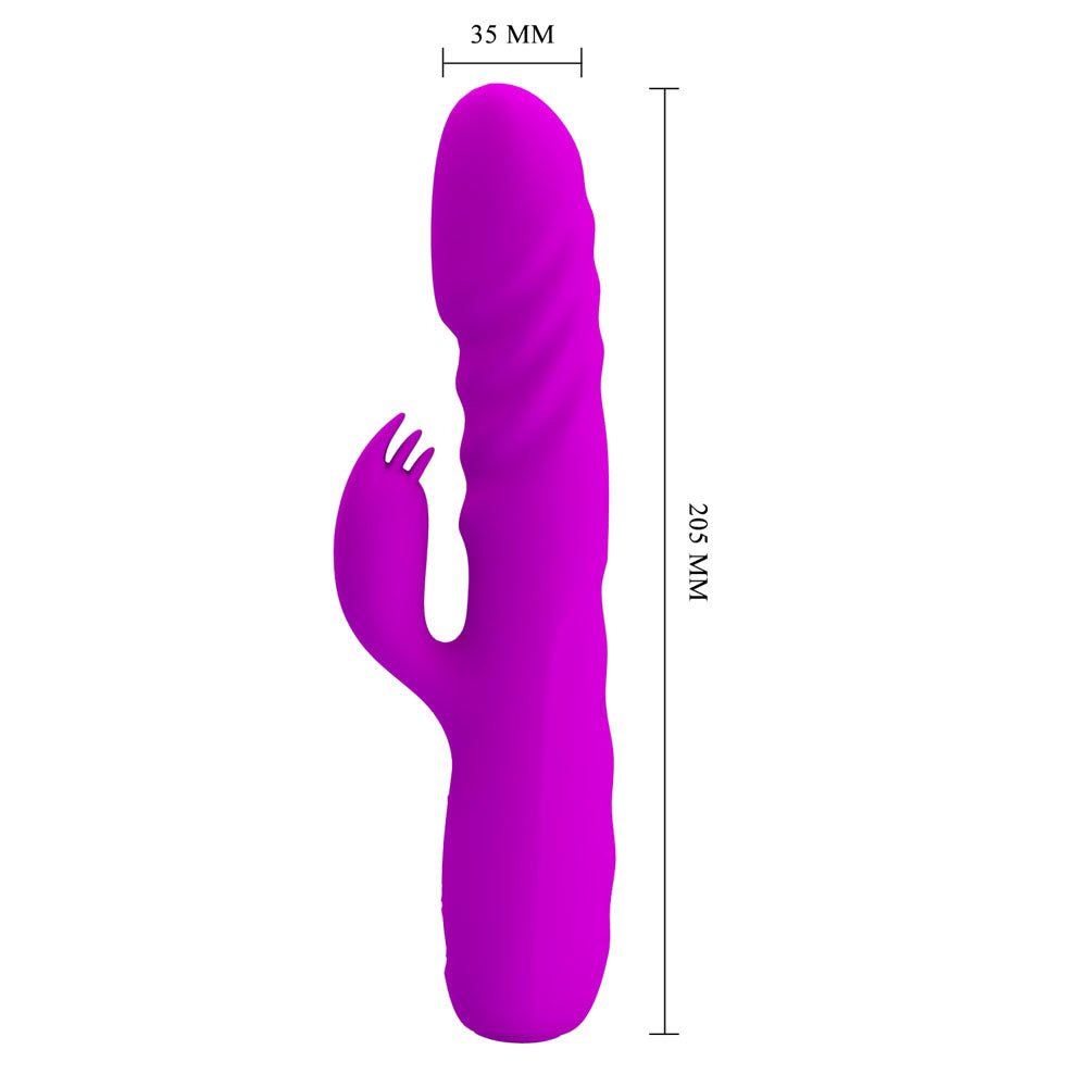 Party Up BOB USB Rechargeable Thrusting Rabbit Vibrator 25cm Party Up