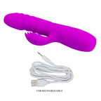 Party Up BOB USB Rechargeable Thrusting Rabbit Vibrator 25cm Party Up