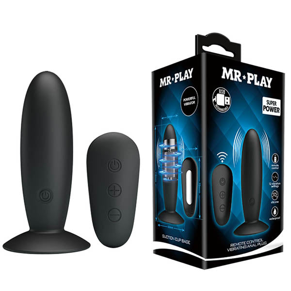 MR PLAY Remote Control Vibrating Anal Plug With Wireless Remote Mr Play