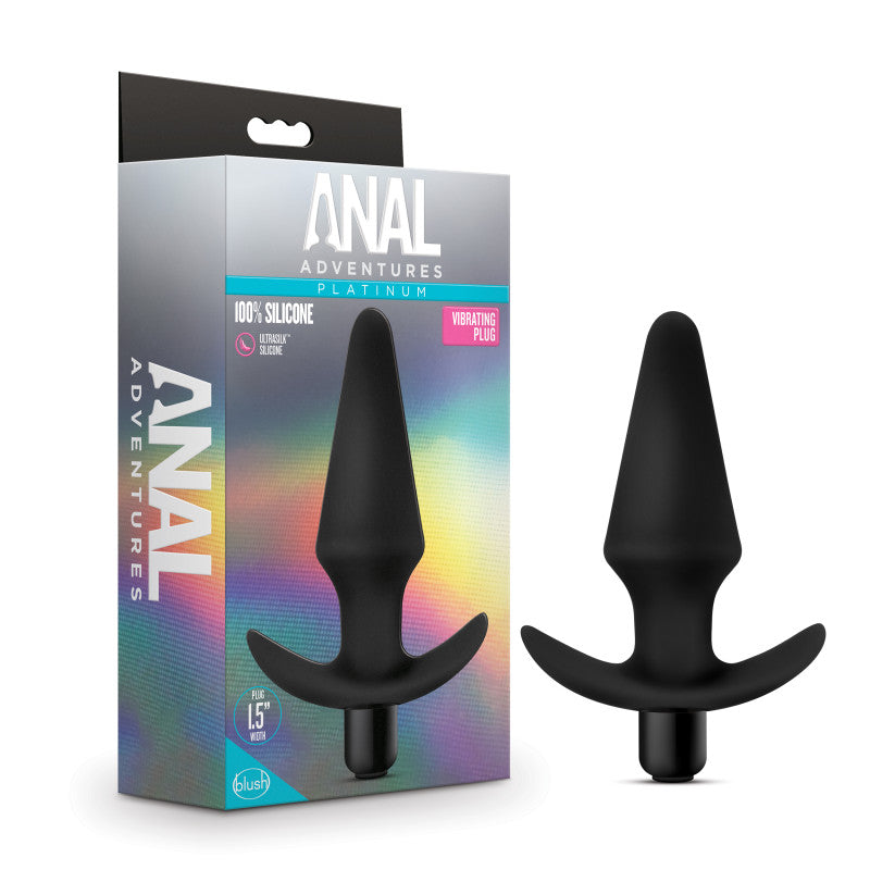 Blush Novelties Anal Adventures Platinum Vibrating Butt Plug 5 Inch