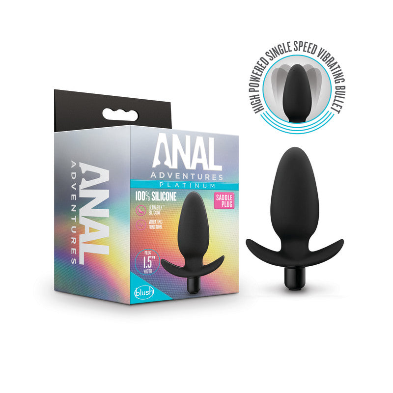 Blush Novelties Anal Adventures Platinum Saddle Vibrating Butt Plug Blush Novelties