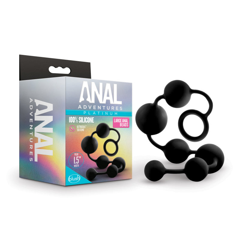 Blush Novelties Anal Adventures Platinum Silicone Large Anal Beads 40cm
