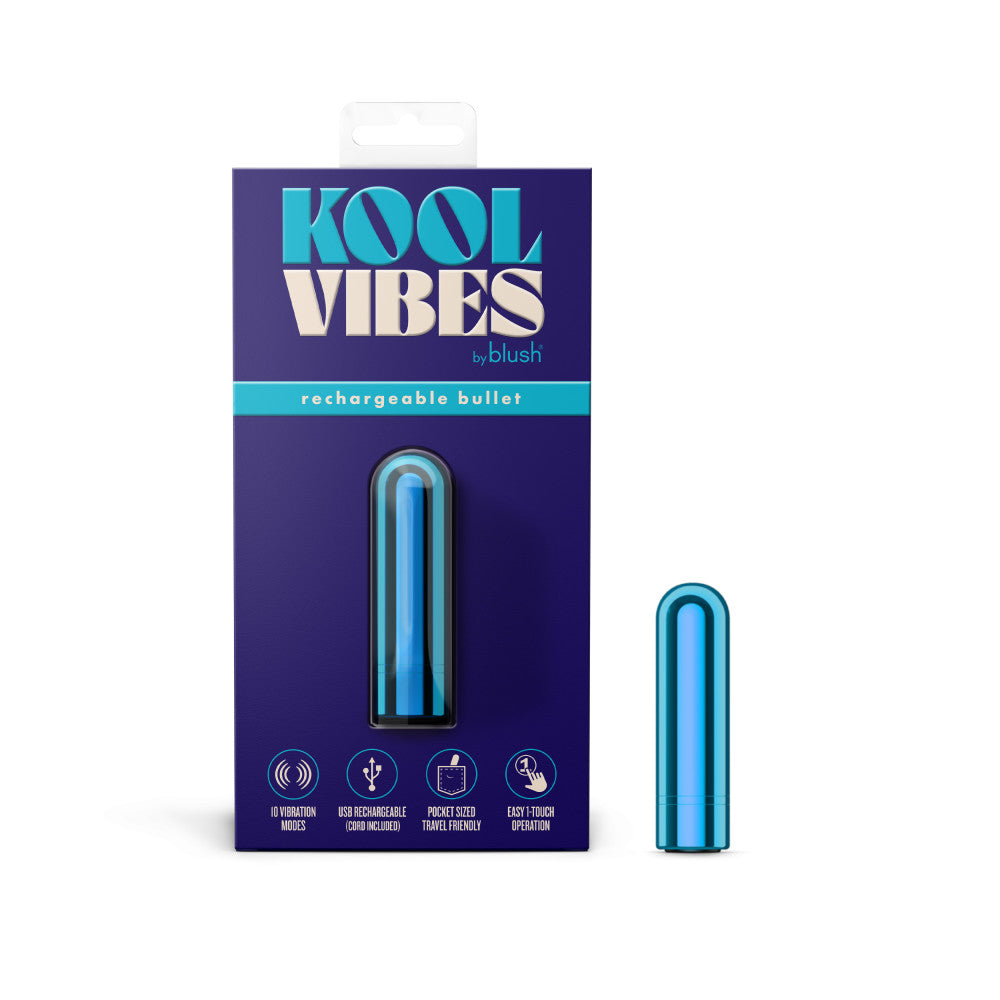 Blush Novelties Kool Vibes Rechargeable Mini USB Rechargeable Bullet Vibrator 6.4cm