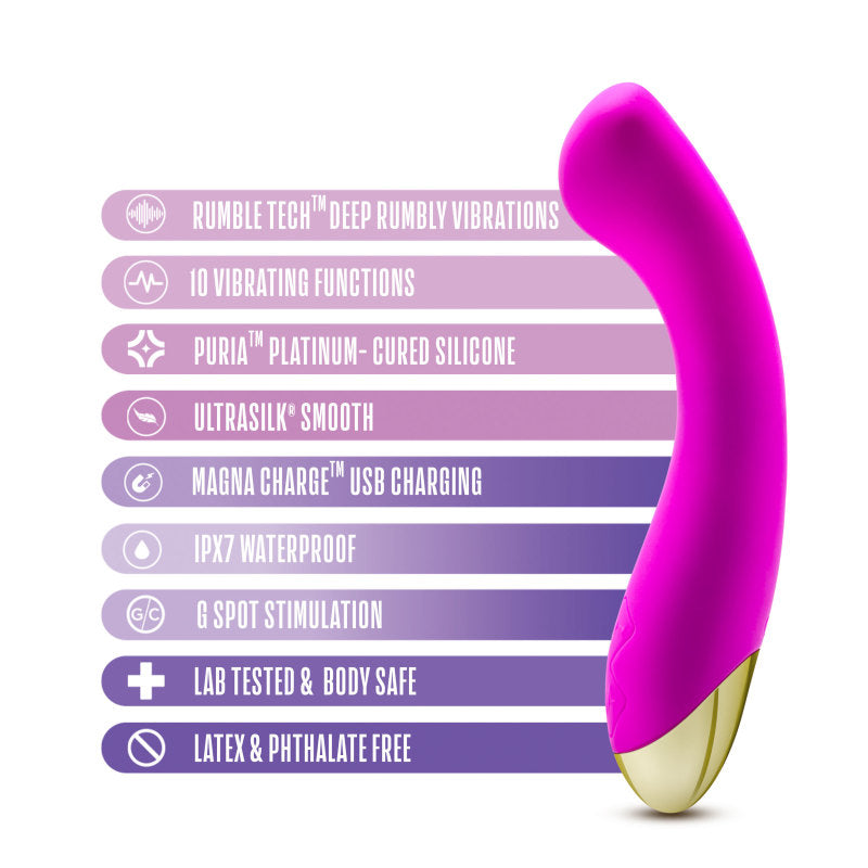 Blush Novelties Aria Bangin' AF USB Rechargeable Vibrator 18.4cm Blush Novelties