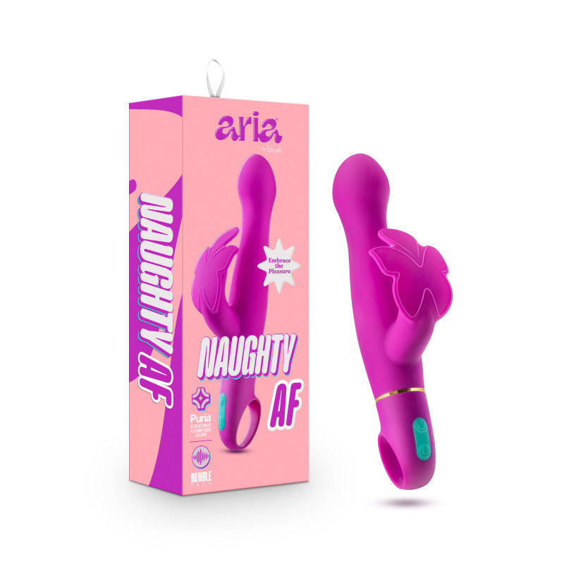Blush Novelties Aria Naughty AF Butterfly Vibrator18.4cm Blush Novelties