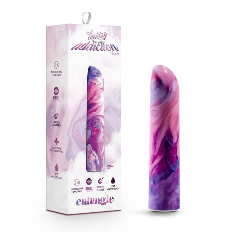 Blush Novelties Limited Addiction Entangle Power Vibe USB Rechargeable Bullet Vibrator 10.2cm Blush Novelties
