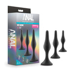 Blush Novelties Anal Adventures Platinum Silicone Beginner Butt Plug Kit Set Of 3 Sizes