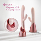 Blush Novelties Fraya USB Rechargeable Thrusting Rabbit Vibrator 24.1cm Blush Novelties