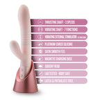 Blush Novelties Fraya USB Rechargeable Thrusting Rabbit Vibrator 24.1cm Blush Novelties