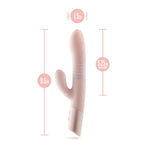 Blush Novelties Fraya USB Rechargeable Thrusting Rabbit Vibrator 24.1cm Blush Novelties