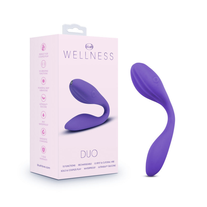 Blush Novelties Wellness Duo USB Rechargeable Couples Vibrator Blush Novelties