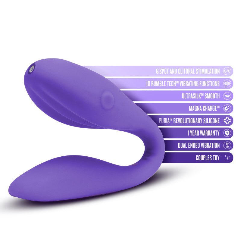 Blush Novelties Wellness Duo USB Rechargeable Couples Vibrator Blush Novelties