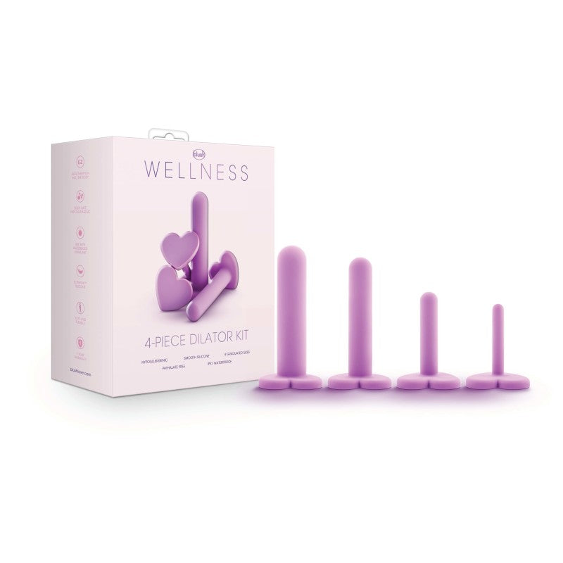 Blush Novelties Wellness Vaginal Dilators Set of 4 Sizes Purple Blush Novelties