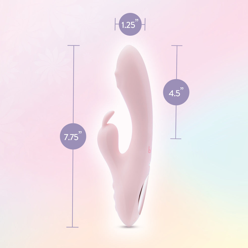 Blush Novelties Play With Me Fairy Flutter USB Rechargeable Rabbit Vibrator 19.7cm Blush Novelties