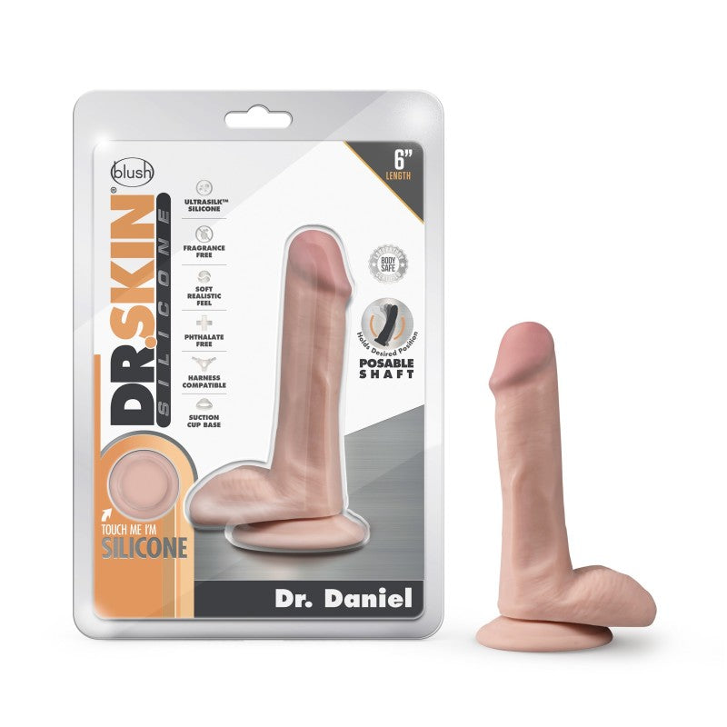 Blush Novelties Dr Skin Silicone Dr Daniel Dong 15.2cm Flesh Blush Novelties
