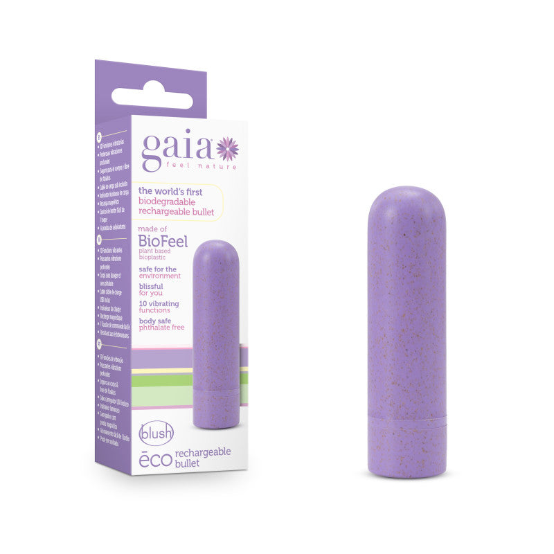 Blush Novelties Gaia Eco Rechargeable Bullet Vibrator Blush Novelties