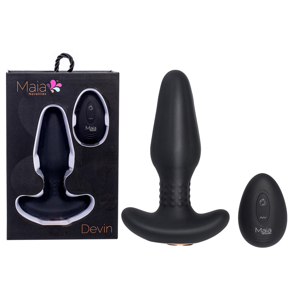 Maia DEVIN USB Rechargeable Vibrating Butt Plug Maia Toys