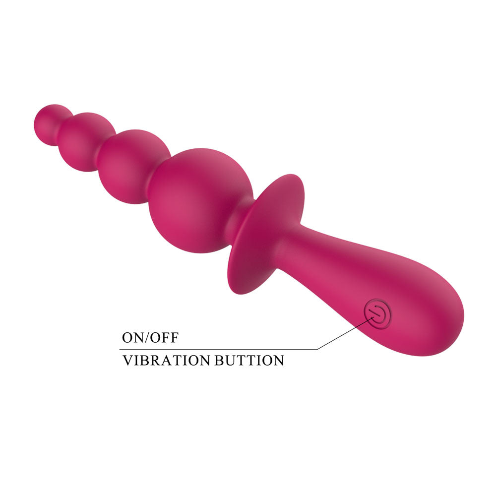 Party Up EVAJANE USB Rechargeable Beaded Vibrator 17.1cm Party Up