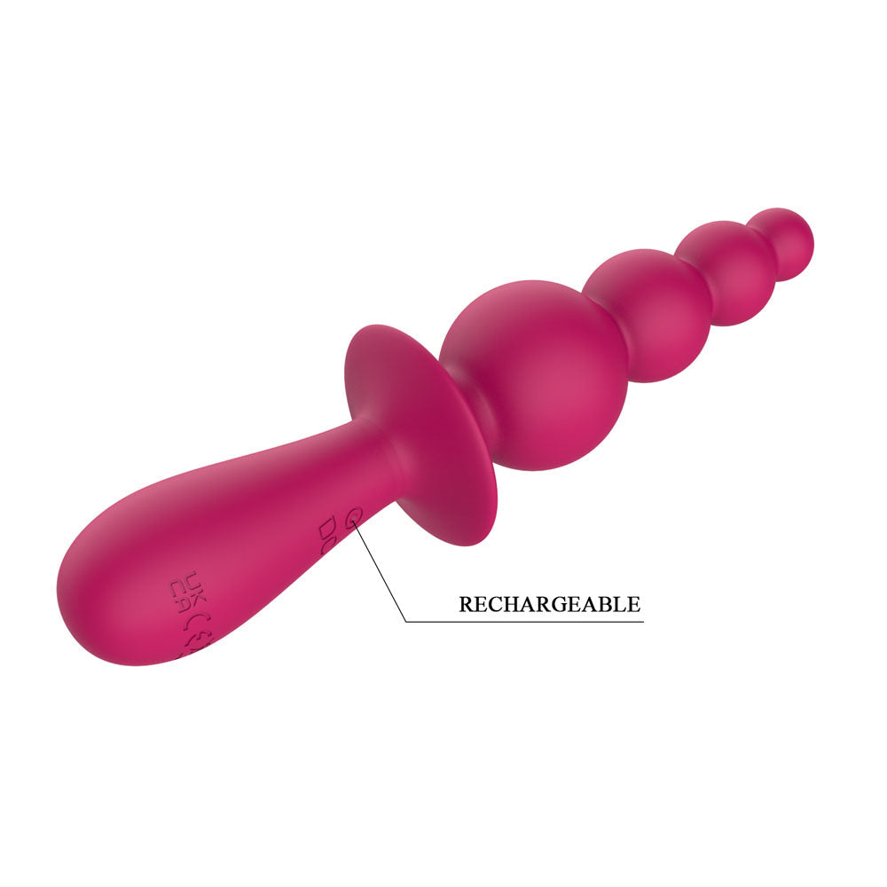 Party Up EVAJANE USB Rechargeable Beaded Vibrator 17.1cm Party Up