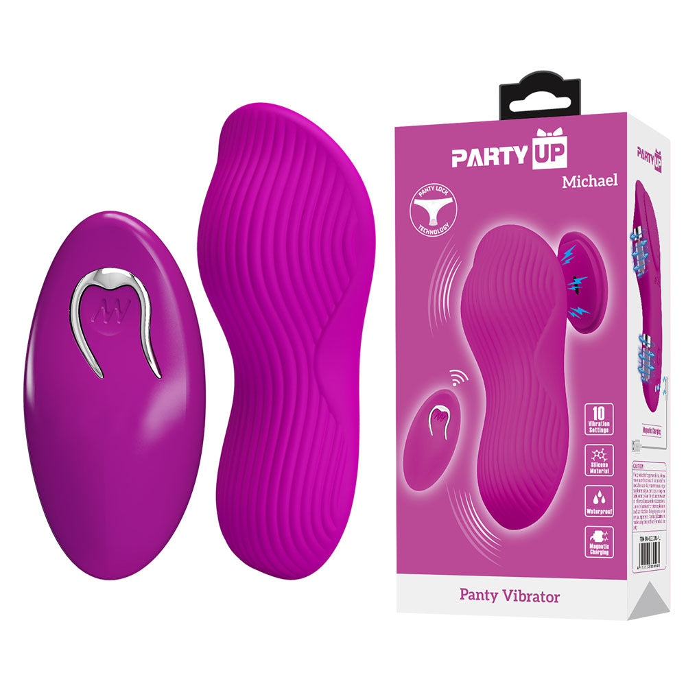 Party Up MICHAEL USB Rechargeable Panty Vibrator With Wireless Remote Control Party Up