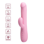 Party Up DEAN Wavy Rotation Vibe USB Rechargeable Rotating Rabbit Vibrator 23.8cm Party Up