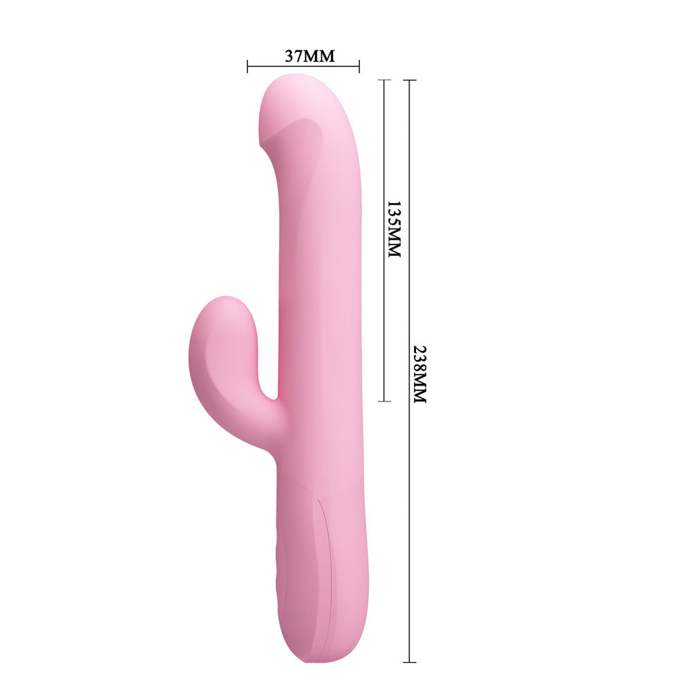 Party Up DEAN Wavy Rotation Vibe USB Rechargeable Rotating Rabbit Vibrator 23.8cm Party Up