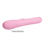 Party Up DEAN Wavy Rotation Vibe USB Rechargeable Rotating Rabbit Vibrator 23.8cm Party Up