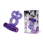 Bodywand Rechargeable Duo USB Rechargable Vibrating Cock Ring Purple Bodywand