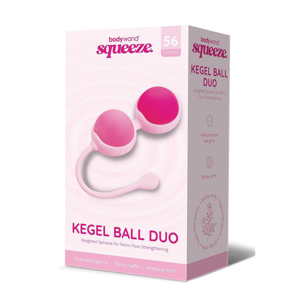 Bodywand Squeeze Kegel Ball Duo Weighted Kegel Balls Pink Bodywand