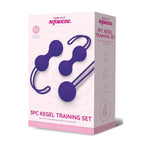Bodywand Squeeze Kegel Training Weighted Kegel Ball Set 3 Piece Kit Purple Bodywand