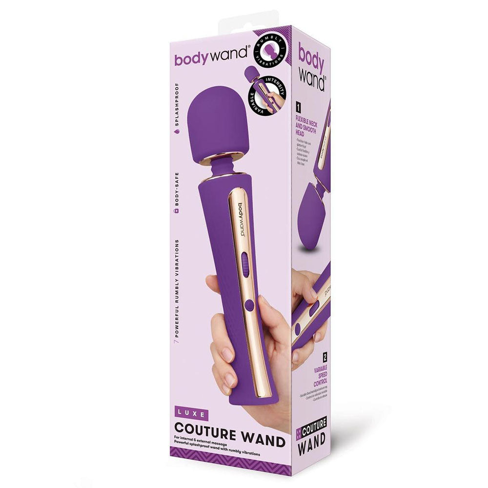 Bodywand Luxe Couture Wand USB Rechargeable Massage Wand 28.2cm Purple
