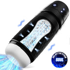 CyberSkin The Warrior USB Rechargeable Sucking & Vibrating Auto Masturbator Black CyberSkin