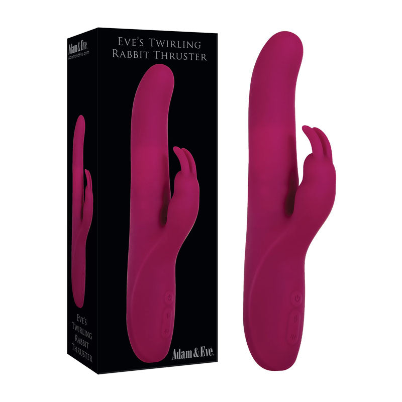 Adam & Eve Eve's Twirling USB Rechargeable Thrusting Rabbit Vibrator 24.1cm Adam & Eve