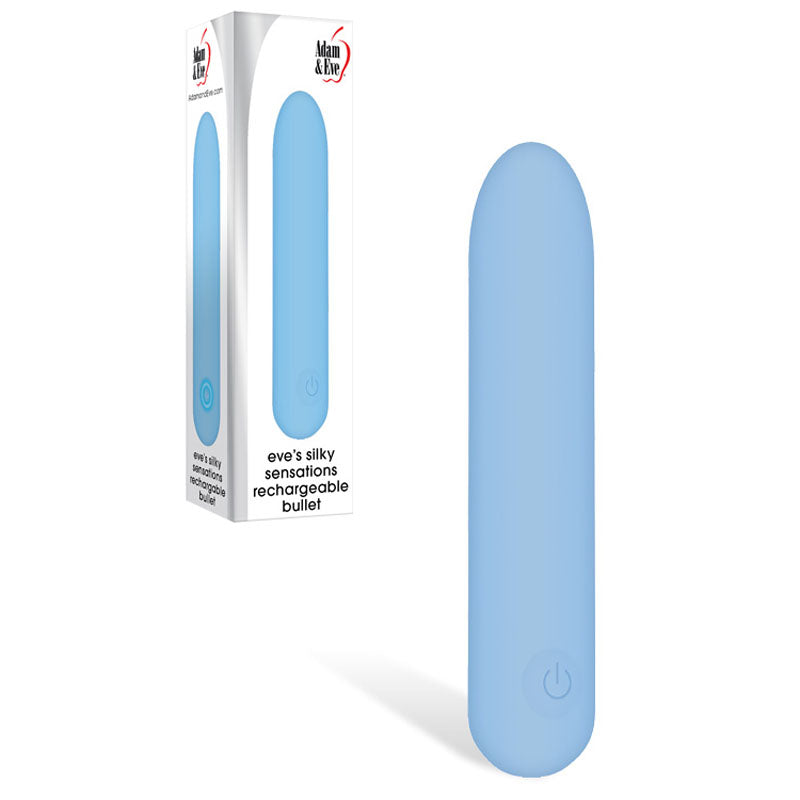 Adam & Eve Eve's Silky Sensations Rechargeable Bullet Vibrator Blue Adam & Eve