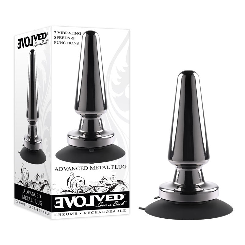 Evolved ADVANCED METAL PLUG USB Rechargeable Vibrating Butt Plug Evolved